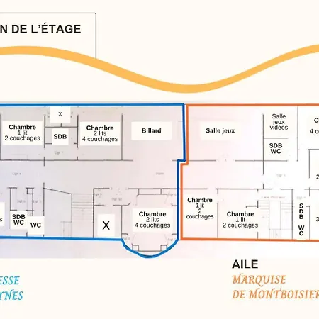 Villa Chateau - Montboisier - Piscine Sauna - 1h Paris